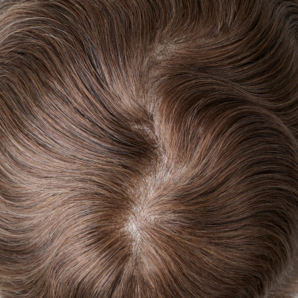 Prótesis capilar Skin ultra fina "Apollo" (0.03 mm) – efecto cuero cabelludo