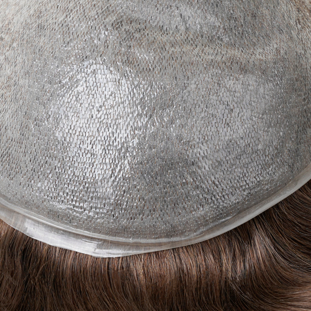Prótesis capilar Skin ultra fina "Apollo" (0.03 mm) – efecto cuero cabelludo