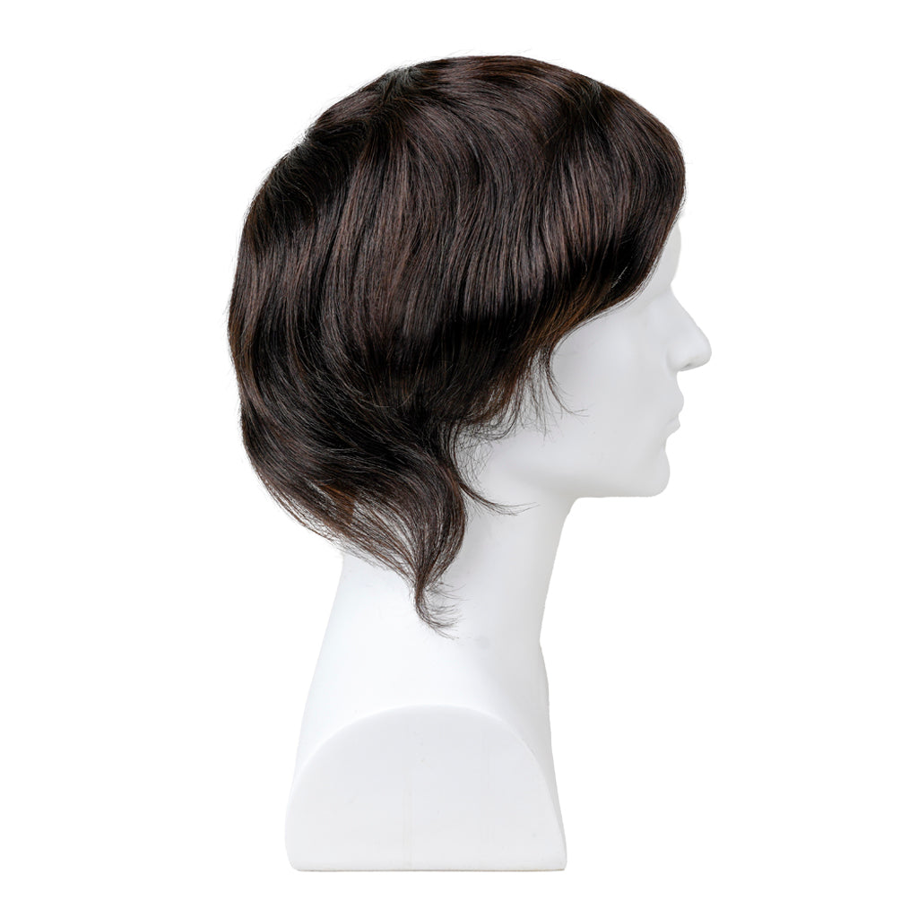 Prótesis capilar Skin transparente "Apollo 2" (0.08 mm) – natural y resistente